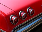 016 1965 Chevrolet Impala SS triple round taillights with chrome bezels iconic rear styling