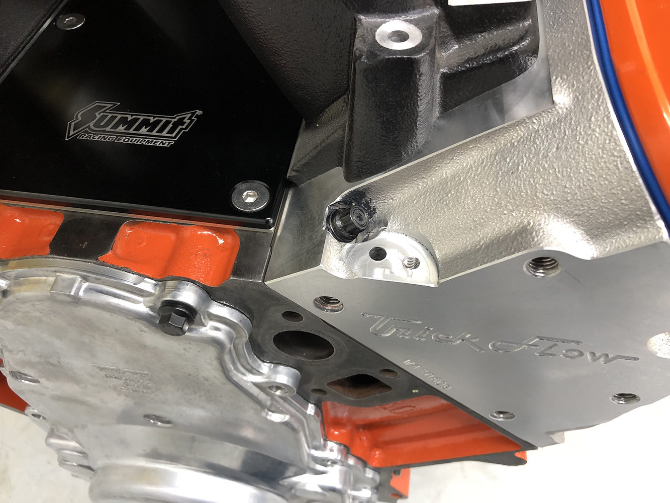 016 Trick Flow LS front timing cover billet aluminum engine build