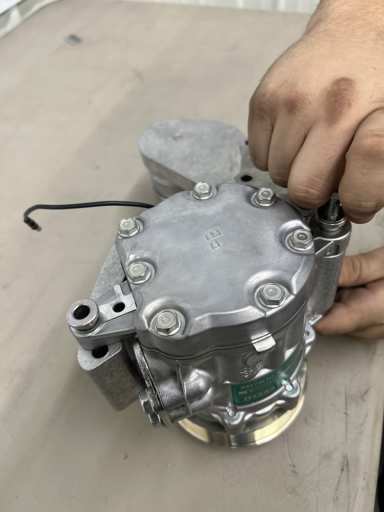 023 Sanden SD7B10 air conditioning compressor install LS swap AC setup