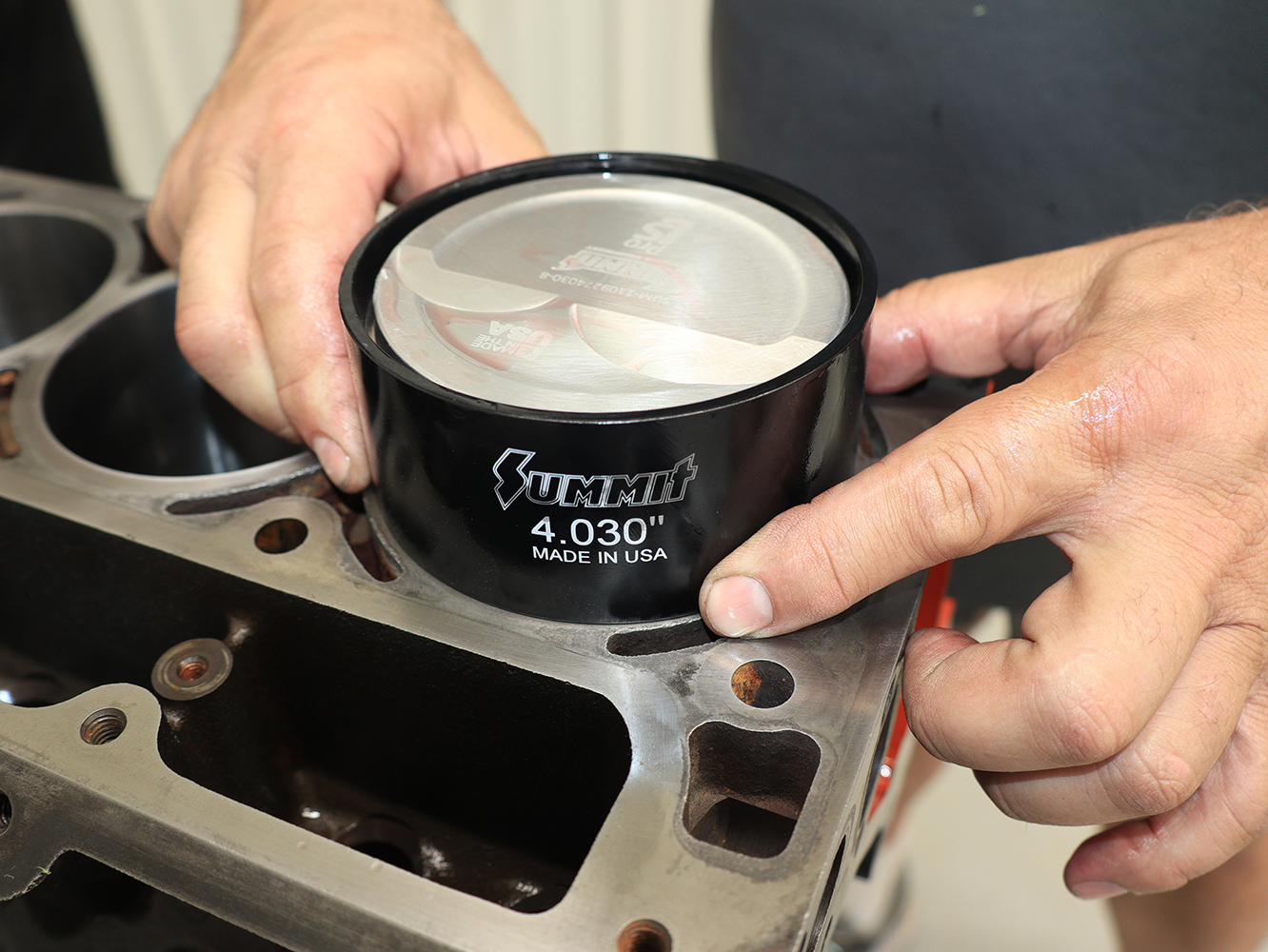 026 Piston clearance checking Summit Racing tool LS3 engine