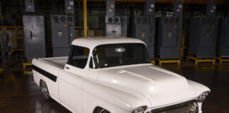 03 1957 Cameo truck custom bodywork flush panels high end restoration