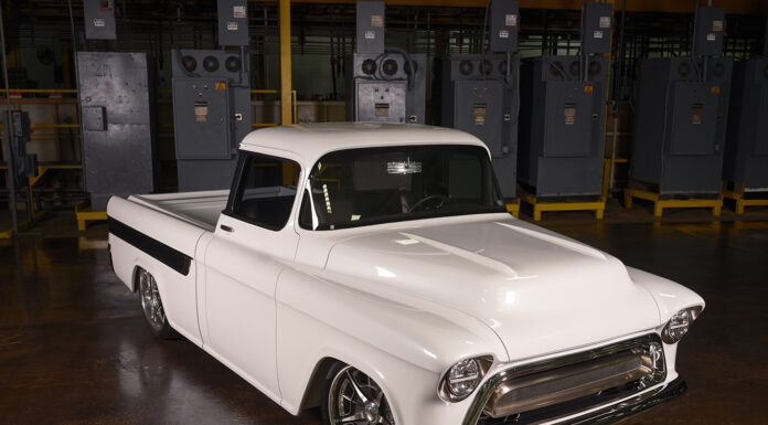 03 1957 Cameo truck custom bodywork flush panels high end restoration
