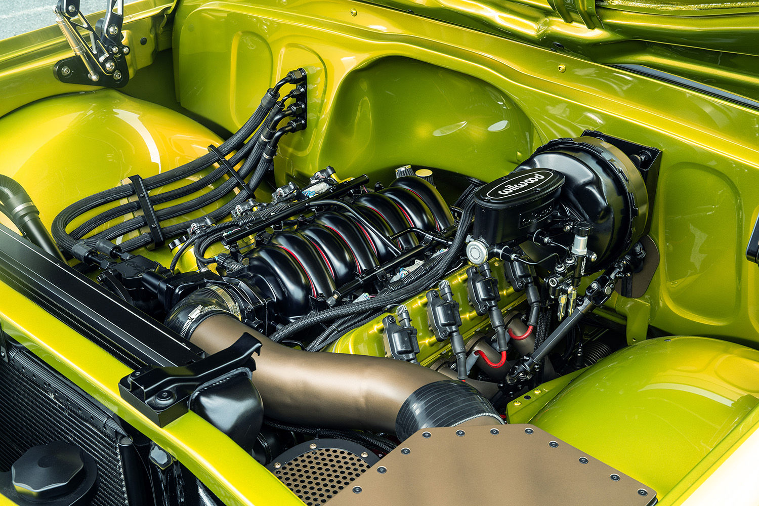 05 1968 Chevrolet C10 LS engine swap with Wilwood master cylinder and custom intake