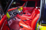 08 1968 Chevrolet C10 luxury interior with wood floor and stitched leather seats