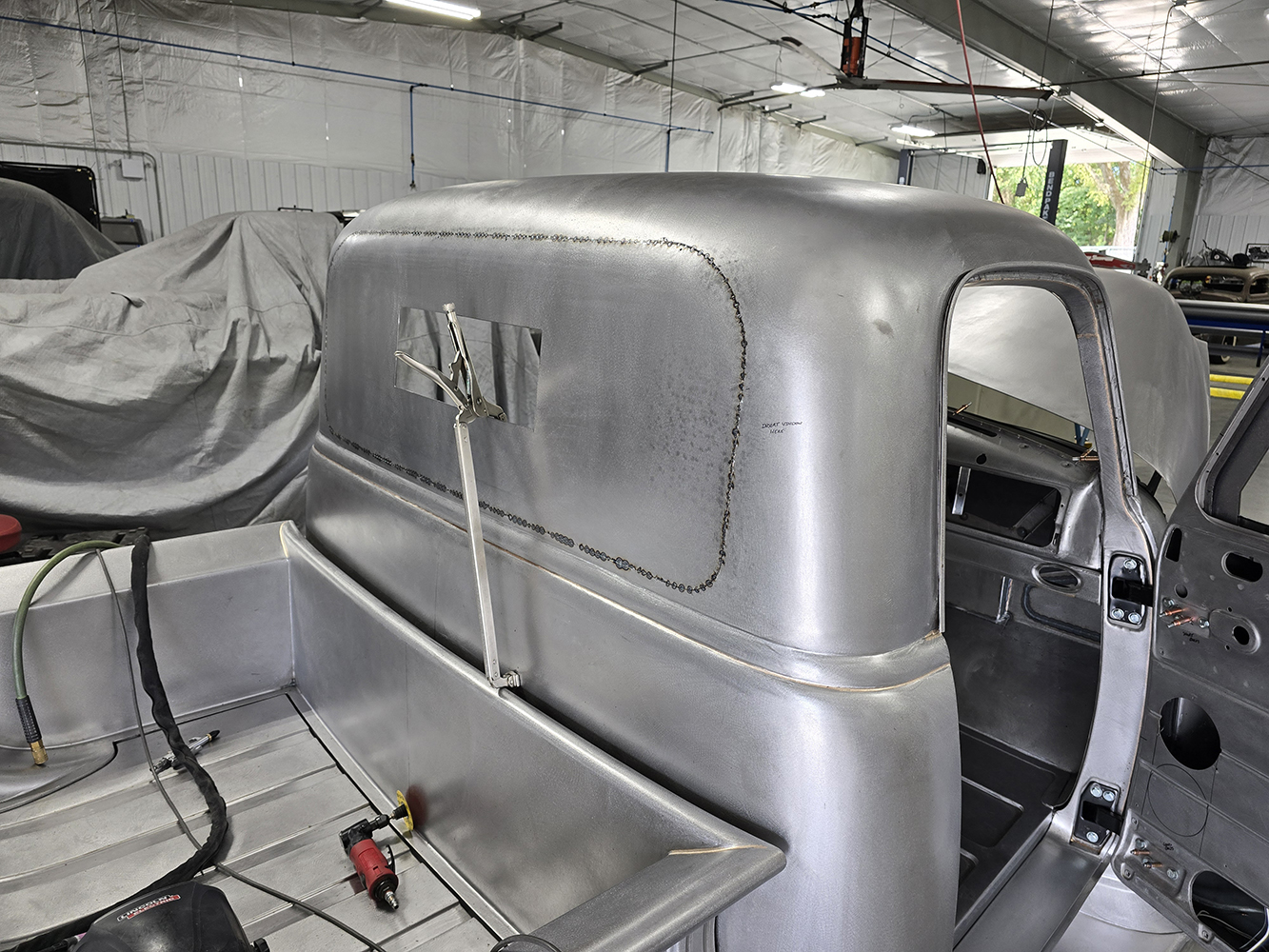 08 Rear panel welded in completing the custom rear window