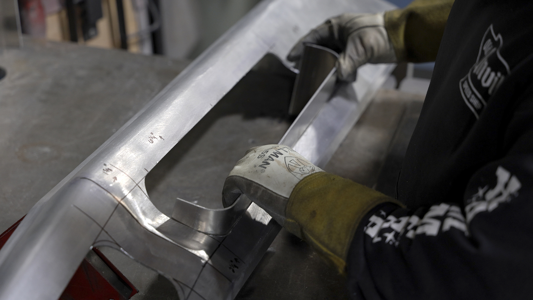 10 Precision welding and shaping a custom lower front bumper section for a 1962 Chevy Impala