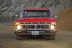 12 1976 Ford F 150 front grille headlights illuminated bold square body stance