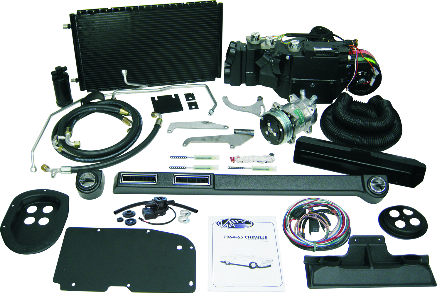 15 Complete Vintage Air AC kit for a 1964 65 Chevrolet Chevelle including vents compressor and evaporator unit