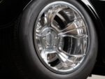21 1933 Ford Five Window Coupe rear wheel featuring a highly polished multi spoke billet aluminum design with deep dish styling