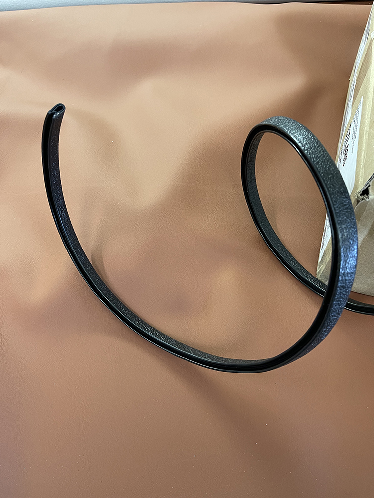 22 Black rubber trim seal ready for installation on a 1970 Chevy Nova