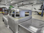 24 Marked window cutouts for reshaping the cab’s rear and side glass
