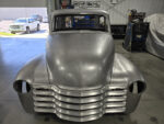 32 Front end view showcasing the smoothed grille and fender modifications