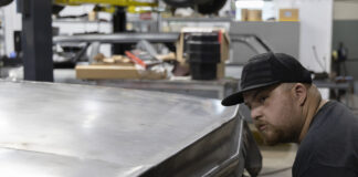 01 Custom metal fabrication on a 1962 Chevy Impala trunk
