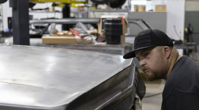 01 Custom metal fabrication on a 1962 Chevy Impala trunk