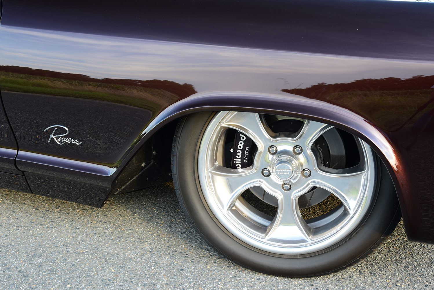 07 1963 Buick Riviera American Racing wheels with Wilwood six piston brakes and performance tires