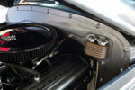 09 1935 Chevy Coupe engine detail finned aluminum reservoir polished caps hot rod craftsmanship