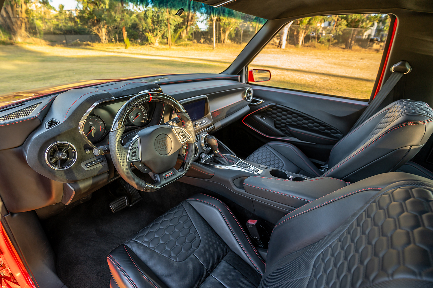 10 1996 Chevrolet Tahoe with high end custom upholstery and carbon accents
