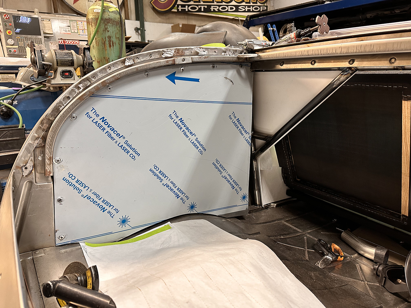 15 Aluminum side panel installation in a 1932 Ford Roadster