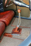 19 1935 Chevy Coupe billet shifter perforated lever wood knob custom interior hot rod style
