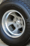 25 1935 Chevy Coupe Hoosier Pro Street rear tire ET mag style wheels deep dish design