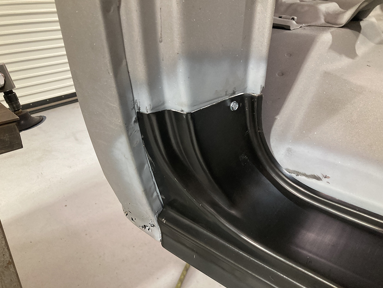 26 Inner cab structure reinforced and bolted together with new panels