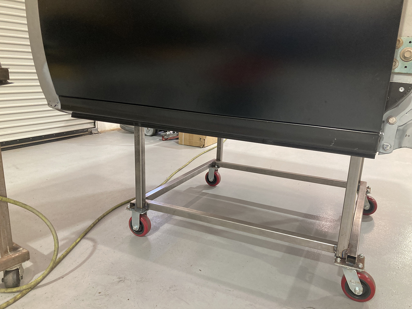 28 Door test fitted to check alignment with the new rocker panel