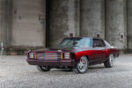 001 1972 Monte Carlo custom pro touring burgundy mesh grille LED headlights