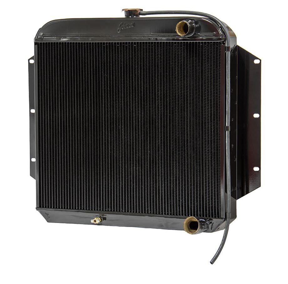 002 Black painted high performance radiator designed for classic car cooling