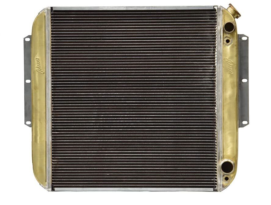003 Brass and copper radiator with vintage style construction for classic vehicle applications
