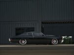 005 1971 Chevrolet Chevelle SS side profile showcasing deep dish wheels and red brake calipers
