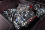 008 1972 Monte Carlo close up Edelbrock carbs polished intake custom engine bay