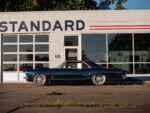 01 1963 Buick Riviera custom build deep blue paint Billet Specialties wheels lowered stance