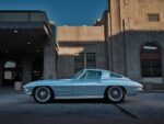 01 1963 Corvette Split Window silver restomod custom billet wheels lowered stance classic sports car