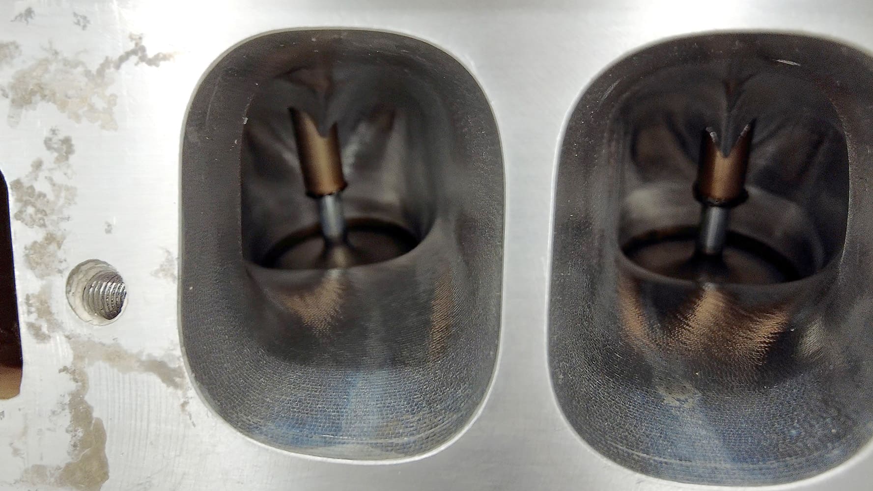 010 Close up CNC ported intake ports high performance airflow Chevy big block cylinder head