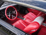 012 1971 Chevy Chevelle SS interior featuring custom red leather seats with white accents