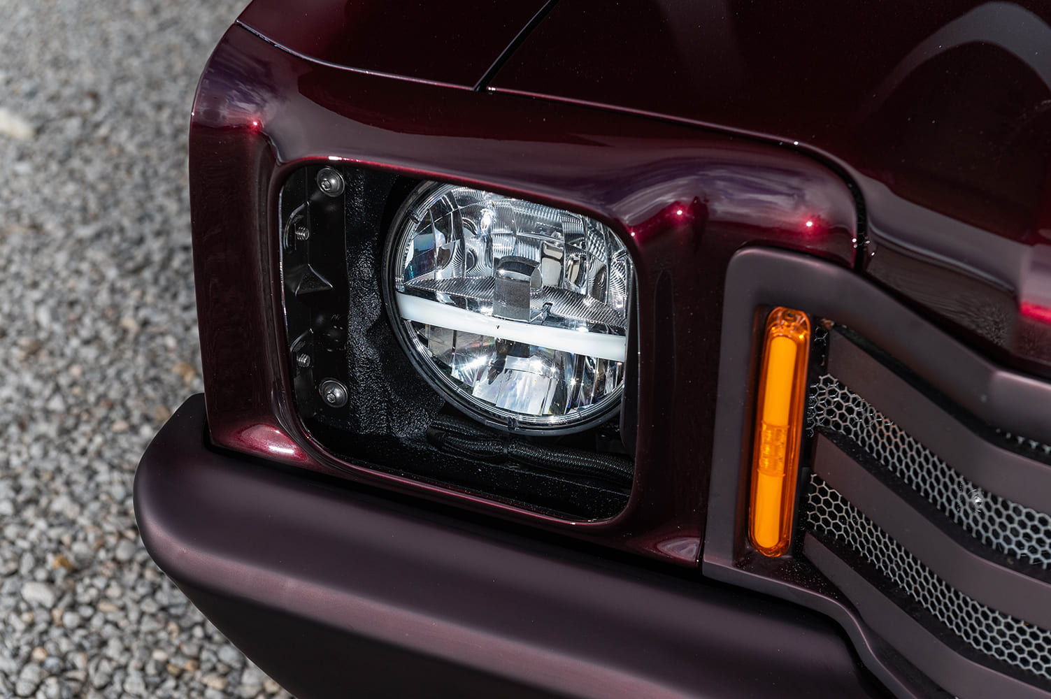 016 1972 Monte Carlo LED headlight retrofit modern projector lighting custom housing
