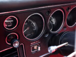 017 1971 Chevrolet Chevelle SS dash with original style gauges and a classic RPM tachometer
