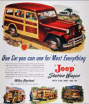 02 1950 Willys Jeep Station Wagon vintage advertisement steel body utility