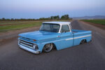 02 1965 Chevy C10 custom truck laid out on billet wheels with air suspension