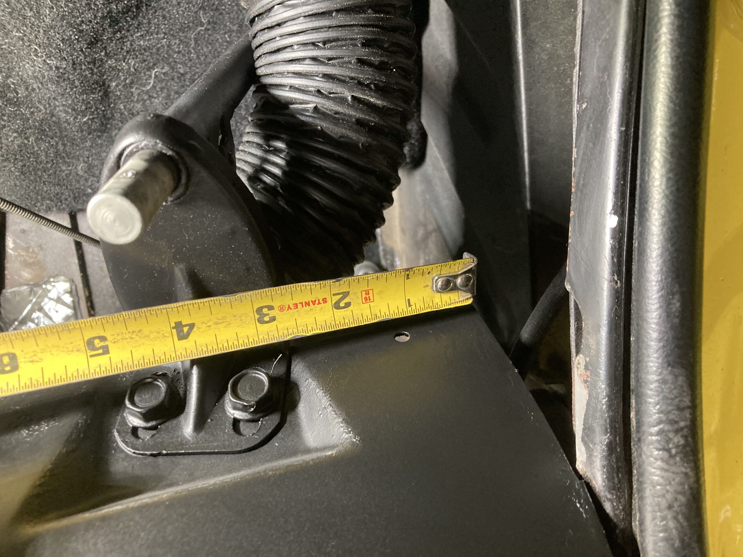 022 Measuring firewall clearance for AC component installation