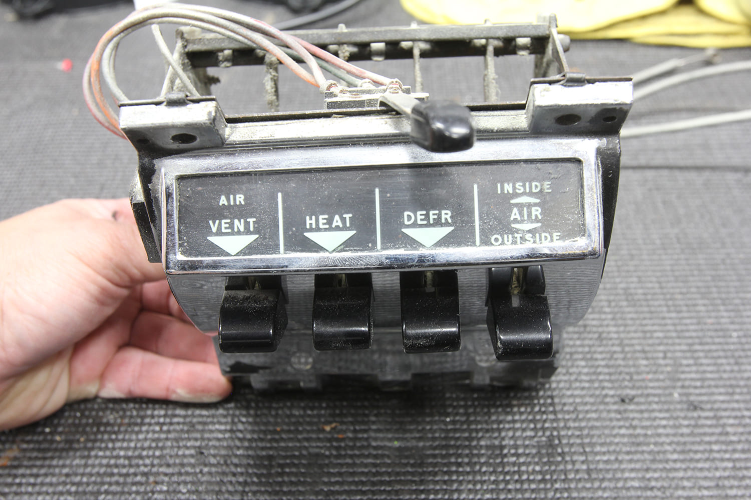 026 Old factory AC control panel removed for modification