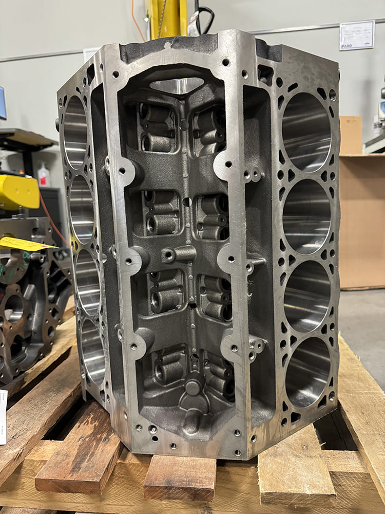 03 Decked LS engine block cylinders honed and cleaned ready for pistons and internals