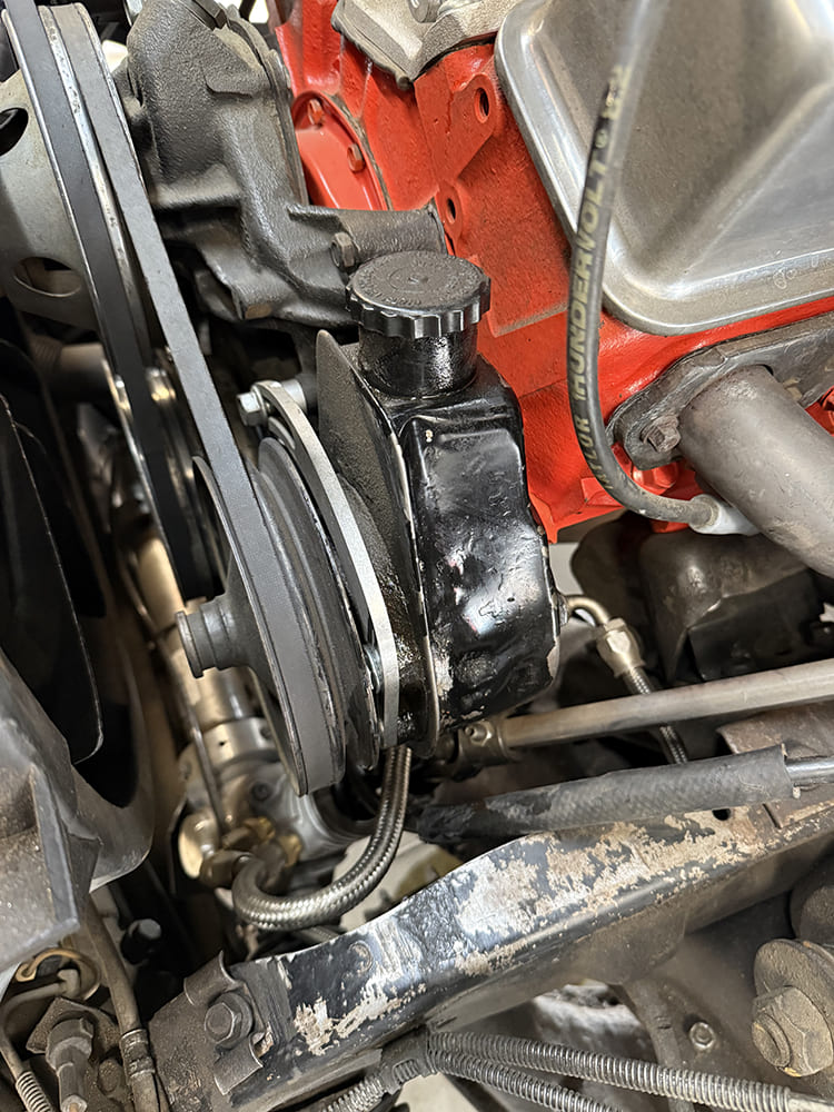 03 SBC power steering pump bracket mounting tutorial