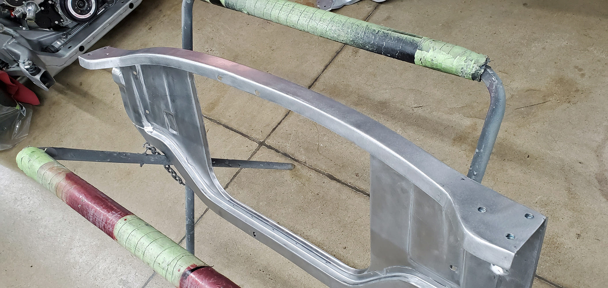 04 1969 Camaro core support bare metal test fit mock up