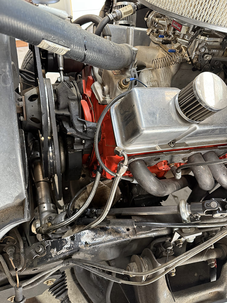 04 c10 braided stainless power steering hose routing tips