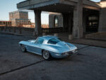 05 Rear view 1963 Corvette Split Window custom exhaust billet wheels shaved bumper