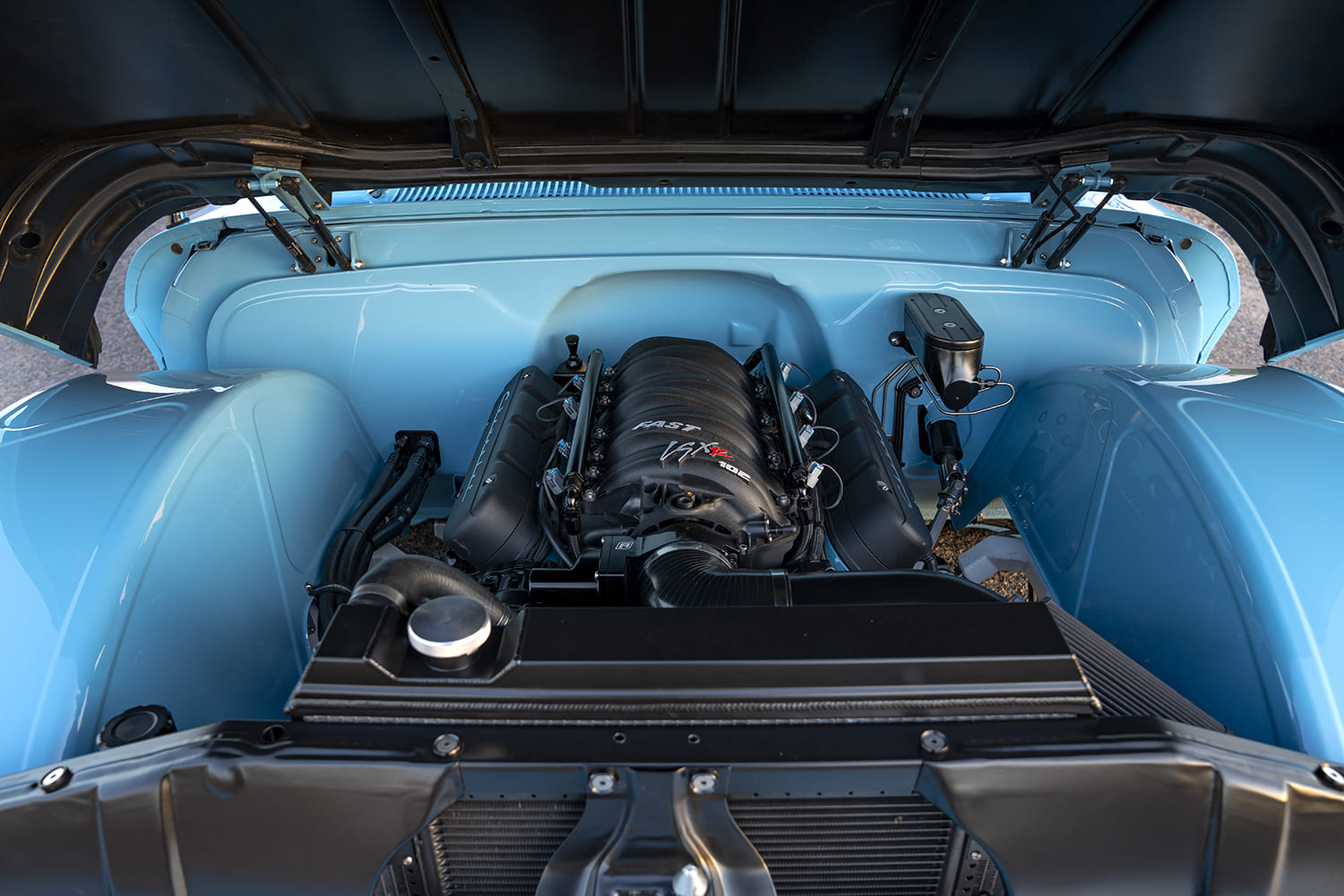 06 1965 Chevy C10 LSX swap with FAST intake clean engine bay