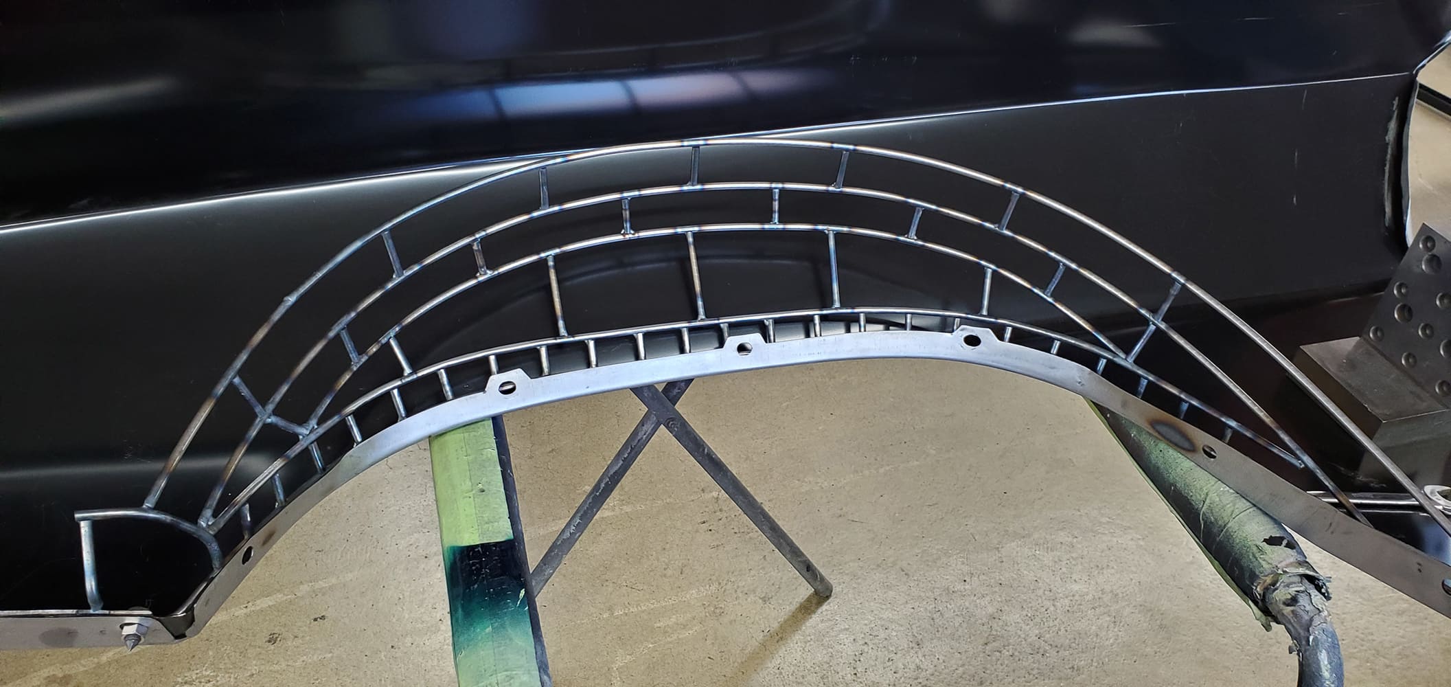 06 1969 Camaro wheelwell skeleton layout custom tub wire frame