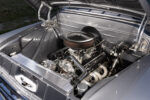08 1957 Chevy engine bay with SBC V8 Holley carb Chevrolet valve covers and Wilwood master