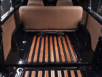 10 1950 Willys Jeep interior cargo wood slat floor tan seats